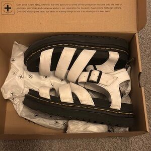 Dr. Martens White sandals